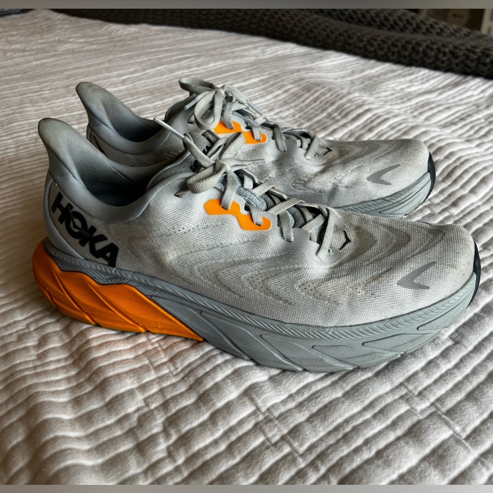 Hoka Shoes Size 11.5 Gray/Orange